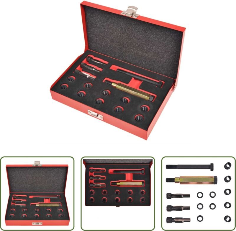 vidaXL Glühkerze Schraubengewinde - Glühkerzengewinde-Reparaturset 15-tlg. M10 x 1,0 mm