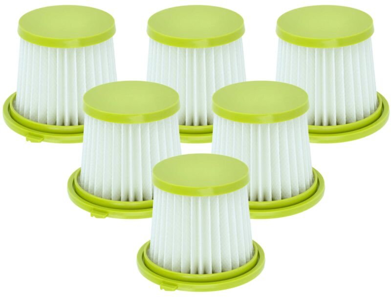 vhbw 6x Staubsaugerfilter kompatibel mit Ryobi PCL704B, PCL700K, PCL700B, PCL705K, PCL705B, PCL704K Staubsauger - HEPA-F...