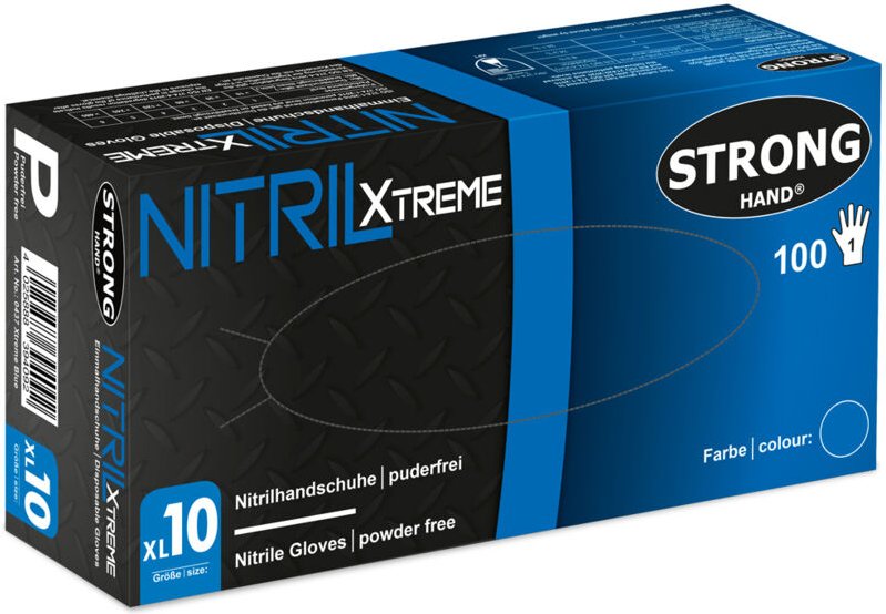 Gr .10 (XL) XTREME BLUE STRONGHAND HANDSCHUHE blau XTREME BLUE STRONGHAND® N