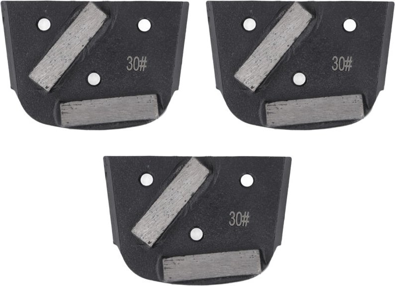 Diamantpolierschuh, 30er Körnung, 2-Zahn-Diamantschleifschuhe, Polierblock für Beton- und lackierte Böden, Schleifscheib...