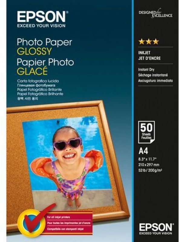 Epson Photo Paper Glossy A 4 50 Blatt 200 g