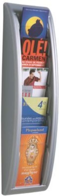 Paperflow Prospekthalter quick blick 4062.35 5Fächer aluminium