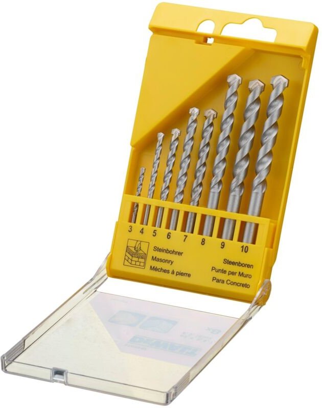 Dewalt wiertło do muru kpl. 8cz. pudełko
