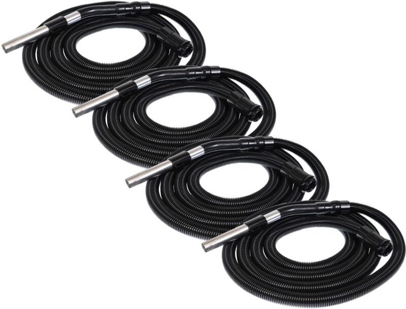 vhbw 4x Ersatz Schlauch kompatibel mit Electrolux Apollo UZ932 Staubsauger - 5 m, Handgriff, 32mm Rundanschluss