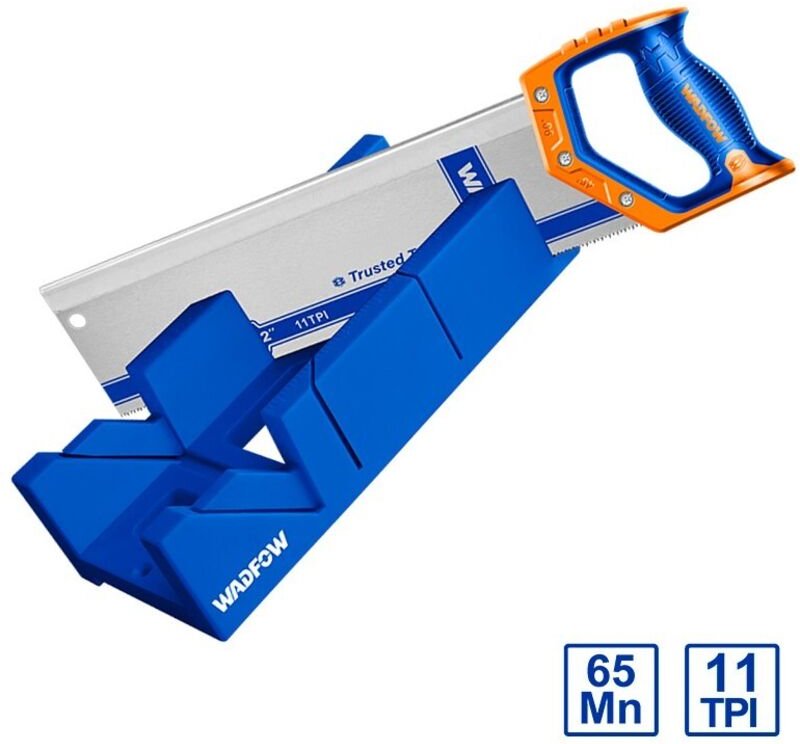 WADFOW 300 mm Gehrungslade + Rippensäge, ergonomisches Design und feine Schnitte