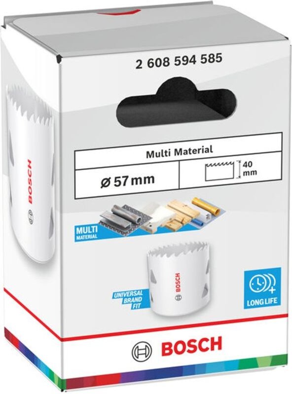 Bosch Lochsäge mit Gewinde Multi Material, 57 x 40 mm