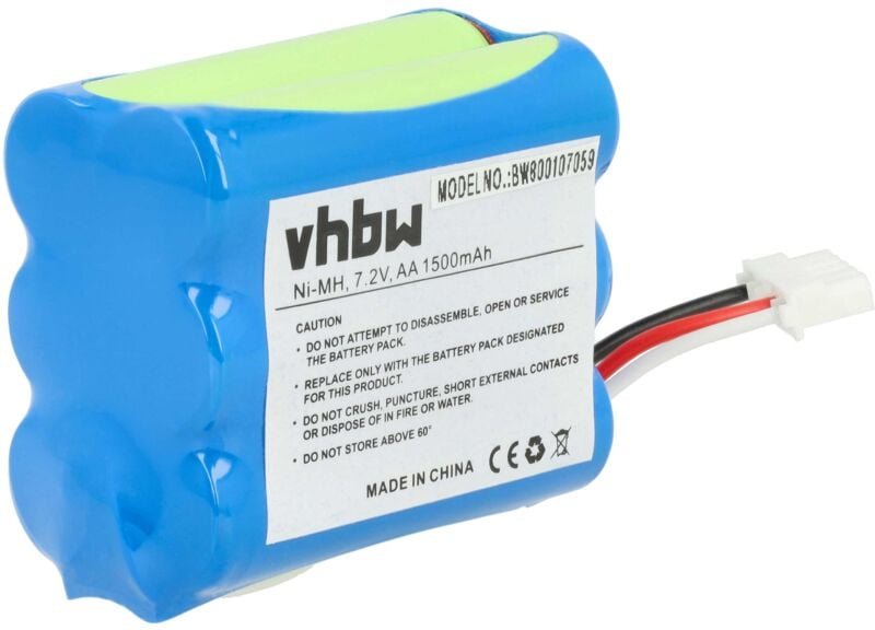 1x Akku kompatibel mit iRobot Braava 300, 380, 390, 2000, 380T, 390T, 381 Home Cleaner Heimroboter (1500 mAh, 7,2 v, NiM...