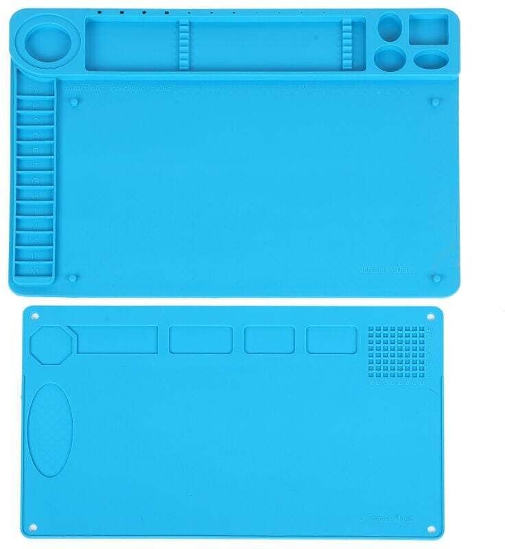 Tapis de Soudure Magnétique Antistatique en Silicone Isolant Thermique pour Téléphone PC Bureau