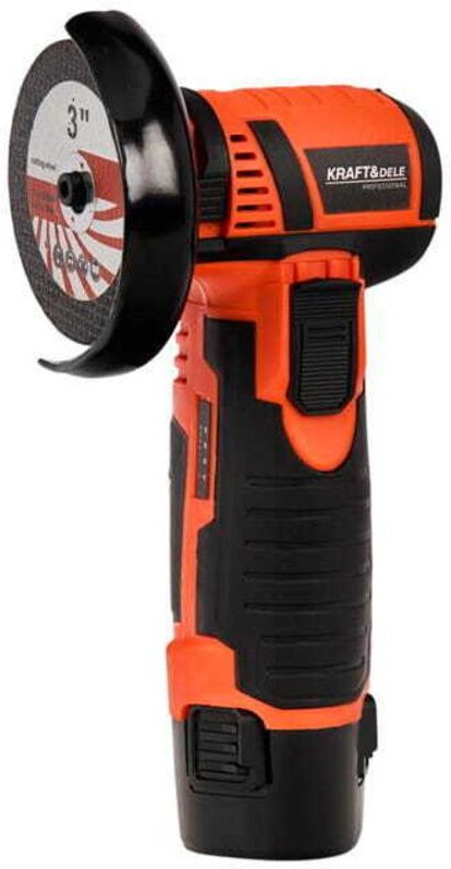 Mini Akku Winkelschleifer 75mm mit 2 Batterie 1.5Ah 12V und mit Batterieladeanzeige Schleifmaschine Satz + Koffer