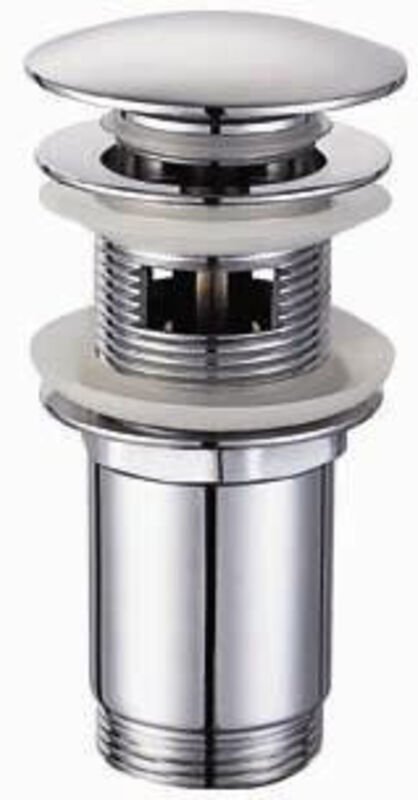 AKCES Click-Clack-Stecker 1 1/4" Messing großer Pilz 15030