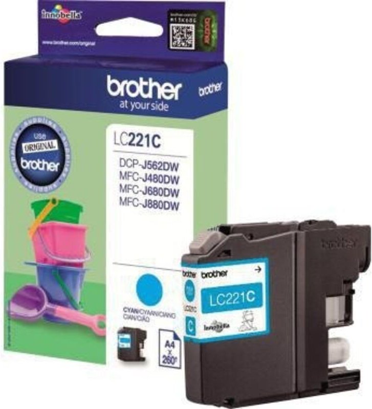Tintenpatrone Originalzubehör LC-221C ca. 260 Seiten cyan 5,9ml
