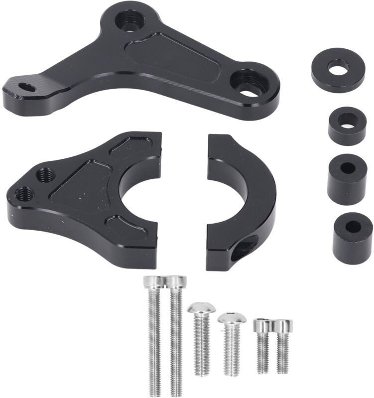Vtizikl Support stabilisateur d'amortisseur de direction de moto réglable en alliage d'aluminium léger pour XMAX300 2017...