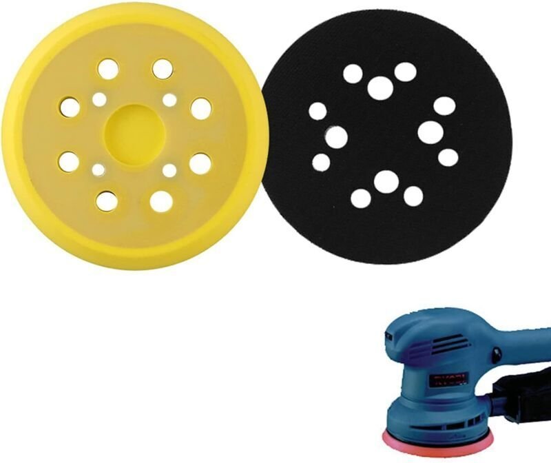 Stück 125-mm-Schleifscheibe, runde 8-Loch-Schleifscheibe mit PU-Pad, für Schleifmaschinen, flexibler Schleifscheibenersa...