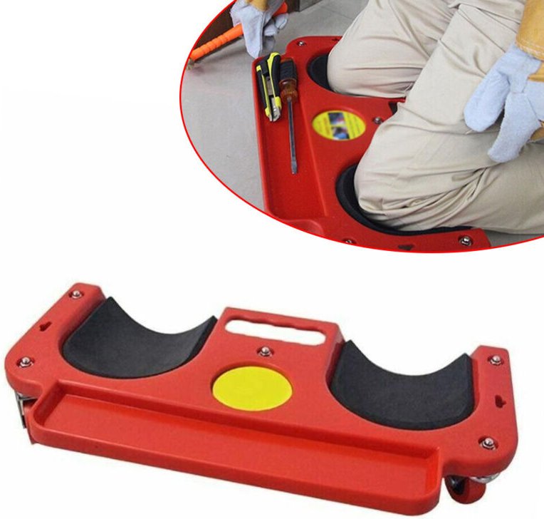 Werkzeug zum Knieschutz Teppichfliesen Arbeiter weich Wheel Knee Pad Knieschutz Teppichfliesen Tool