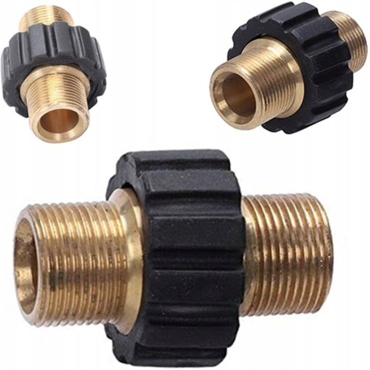 Nippel/Adapter zum Anschluss von Hochdruckreinigerschläuchen 2x GZ M22x1,5mm