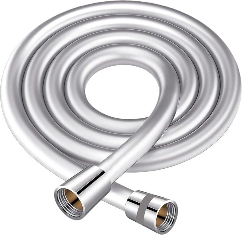 HJYMY 1,2 m Duschschlauch, Duschschlauch mit Verdrehschutz, PVC-Duschschlauch mit Messinganschlüssen, flexibel und knick...