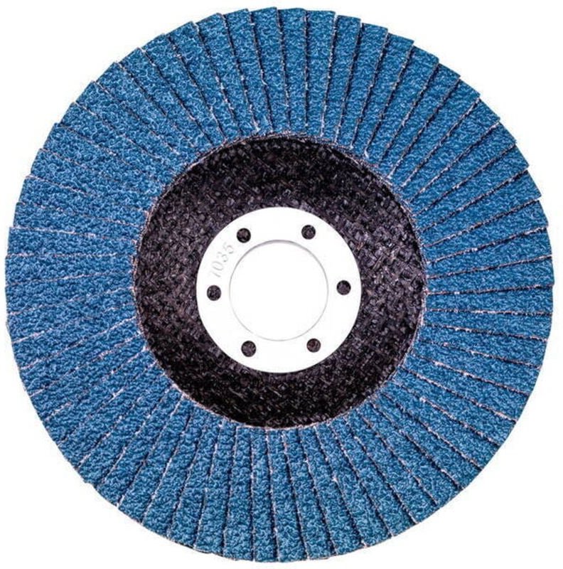 Lamellenschleifteller 125 mm p 60, Zirkonkorund 'Novoflex' 10 Stk - Metabo