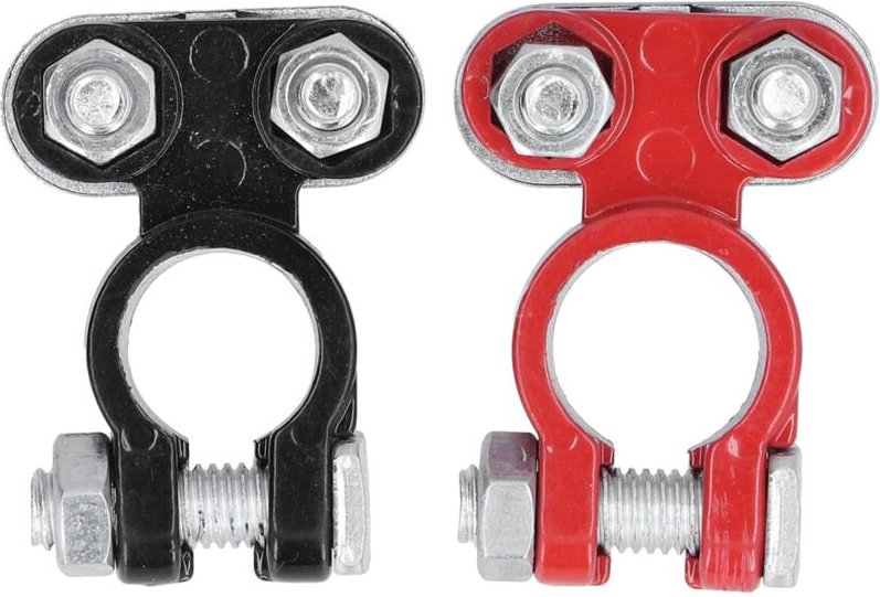 2 Stück Batteriekabel-Klemmenklemmen aus Aluminiumlegierung, universelles Zubehör für Autos - Ej.life