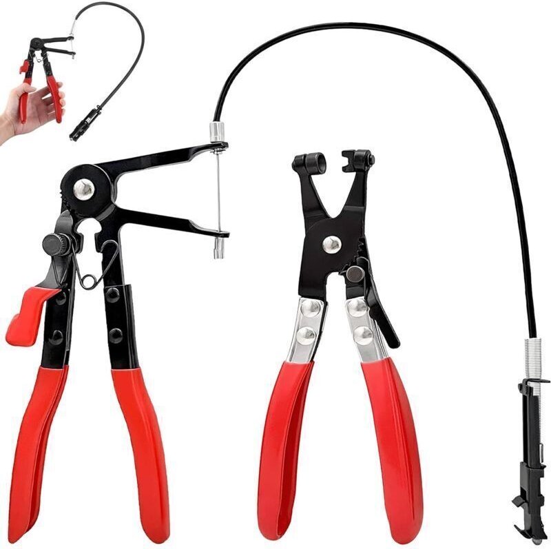 Zweiteilige Schlauchschellenzange, Schlauchschellenzange, selbstspannende Schlauchschellenzange, Auspuffschellenzange, f...