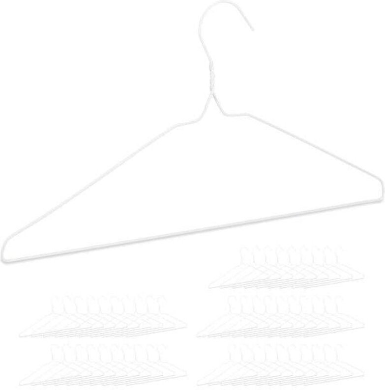 Set of 50 wire coat hangers