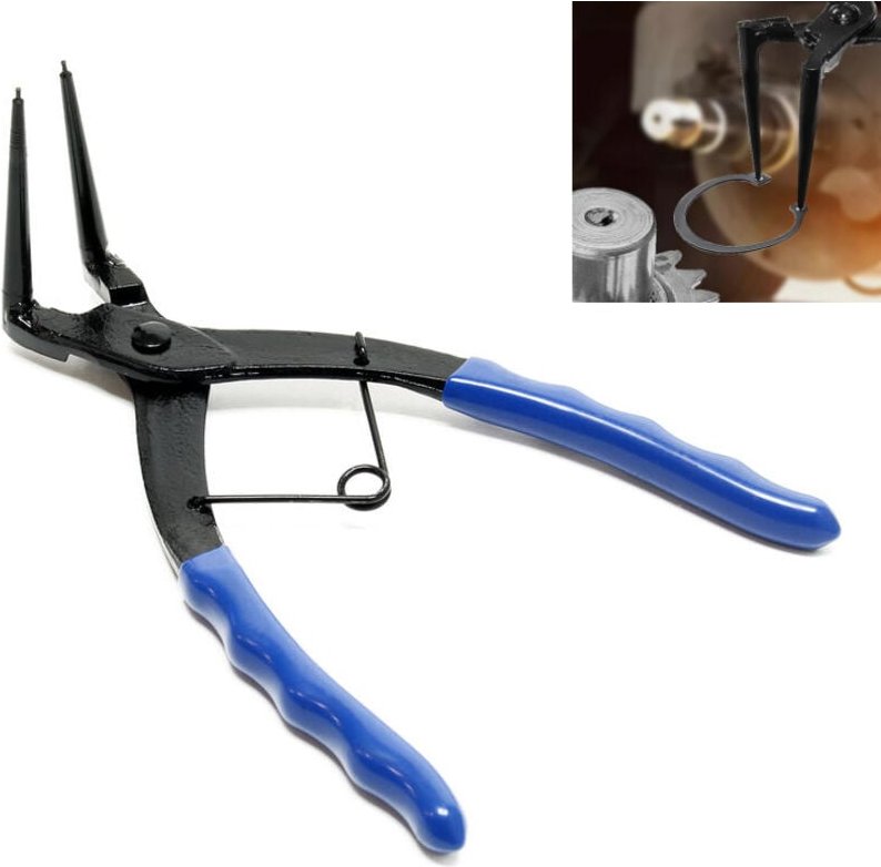 Sicherungsringzangen-Set, 90-Grad-Spitzzange, gebogene Sicherungsringzange mit Verriegelung, Hochleistungs-Sicherungsrin...