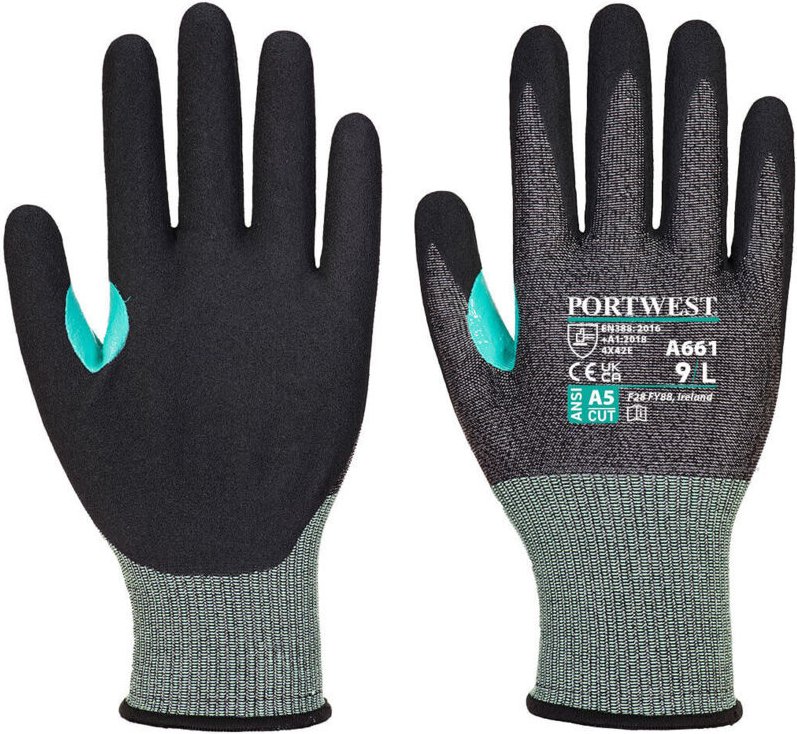 Gant Anti-Cut aus Nitril-Schaum Vhr18 Farbe: Schwarz Größe M - Portwest