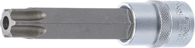 Bgs Technic - Bit-Einsatz Länge 110 mm Antrieb Innenvierkant 12,5 mm (1/2') T-Profil (für Torx) mit Bohrung T80