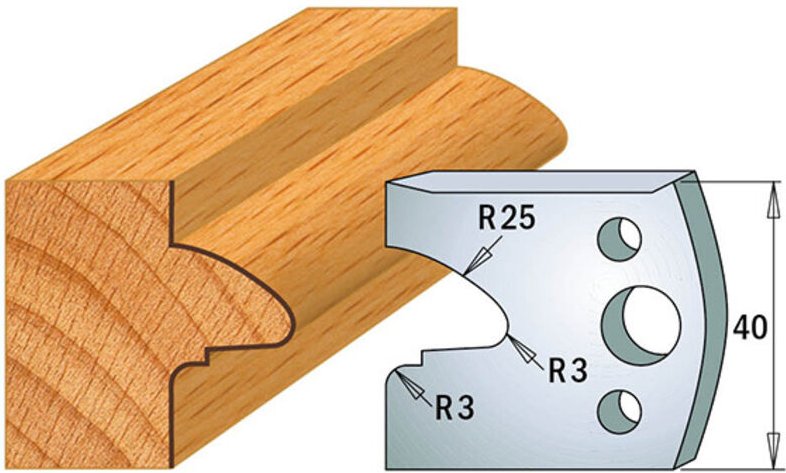 691.078 Paar Abweiser 40x4mm