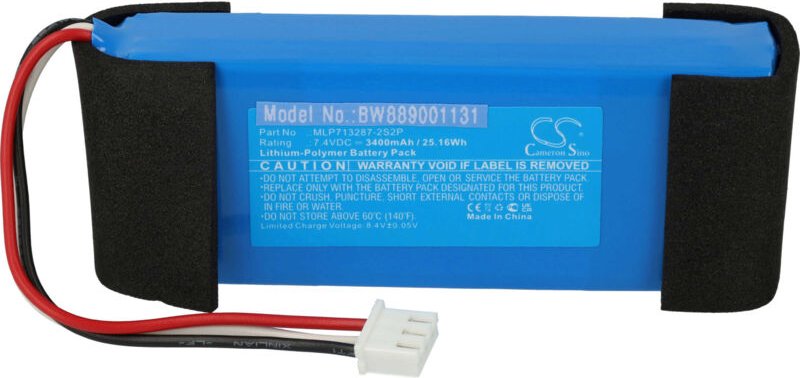 Vhbw - Akku kompatibel mit Harman/Kardon Esquire Lautsprecher Boxen Speaker (3400mAh, 7,4V, Li-Polymer)