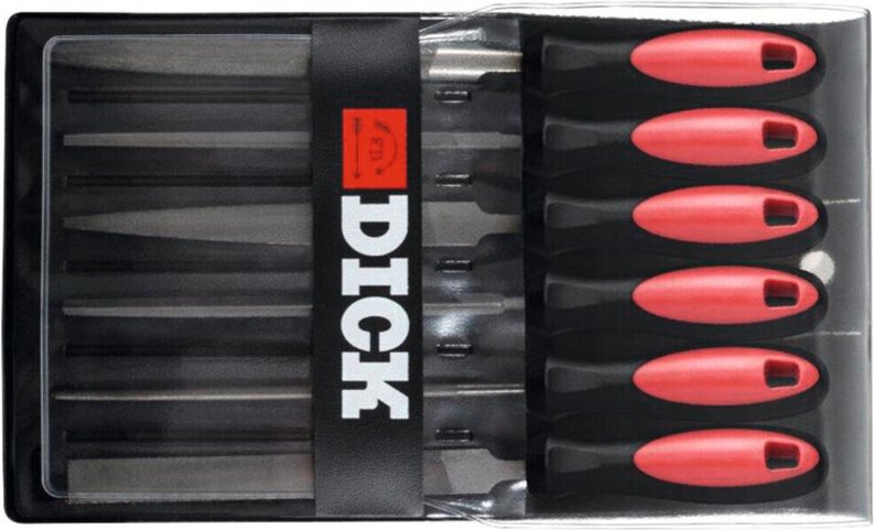 F.dick - Dick Schlüsselfeilensatz 6tlg. 100 mm Werkstatt Feilen für Stahl Eisen NE-Metall