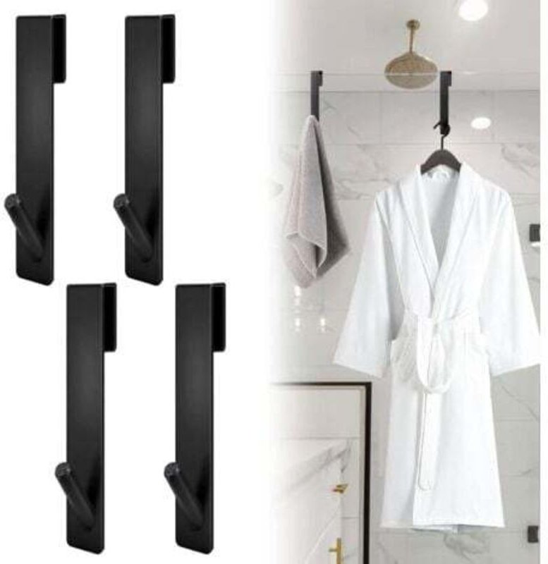 Duschwandhaken 4er-Set, Duschhaken aus Edelstahl, Duschkabinenhaken für Handtücher und Rasierer aus Stahl