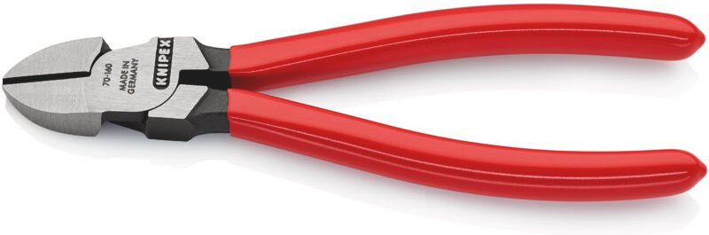 Knipex - 70 01 160 ean Seitenschneider schwarz atramentiert 160 mm