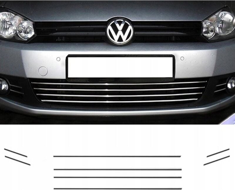 VW GOLF VI 6 – CHROME GRILL Kühlergrillblende Tuning