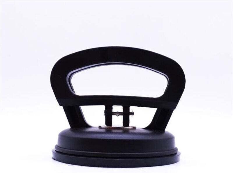 2 Stück Saugnäpfe, 40 kg Vakuum, XU, Schwarz, 118 mm Durchmesser, für Fliesen, Glas, Holz - KZQ