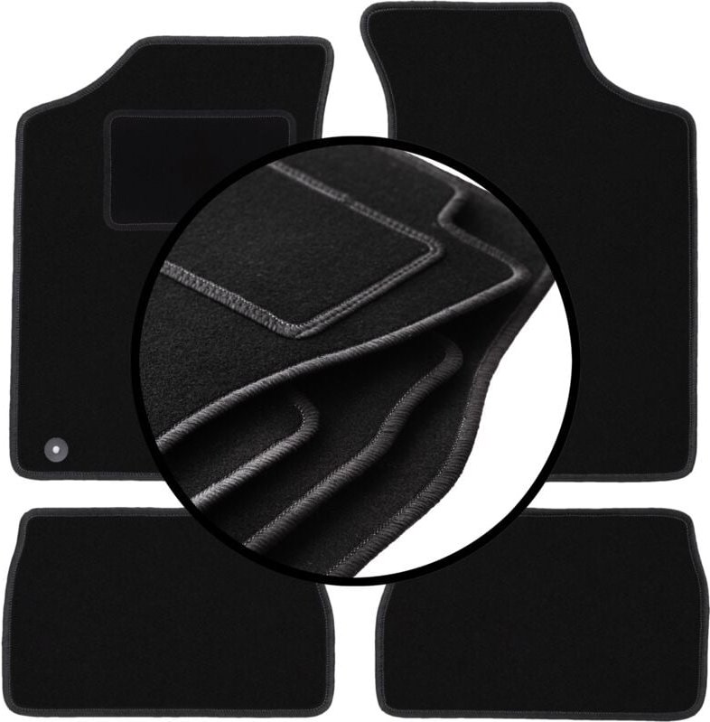 Komplettset Veloursmatten für: Peugeot 106 Schrägheck (1991-2003)