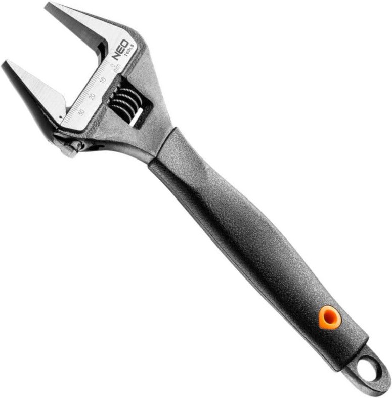 NEO TOOLS Verstellbarer Schraubenschlüssel 200 mm – Großer Bereich, langlebiger Stahl