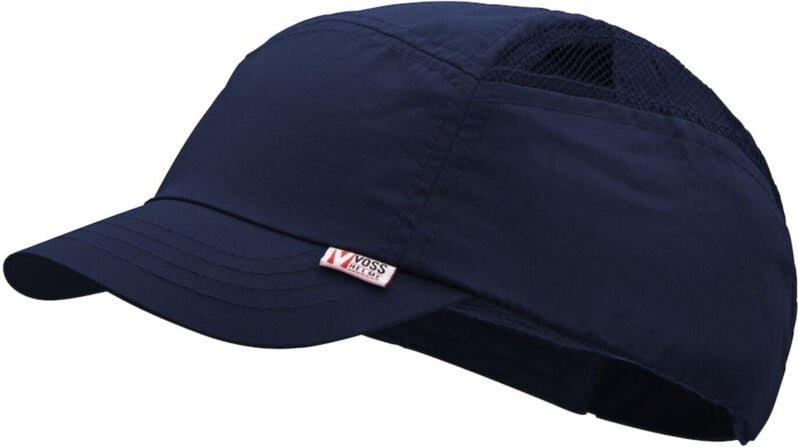 Voss Anstoßkappe-Cap modern style 52-63cm kobaltblau Mikrofaser EN 812:1997