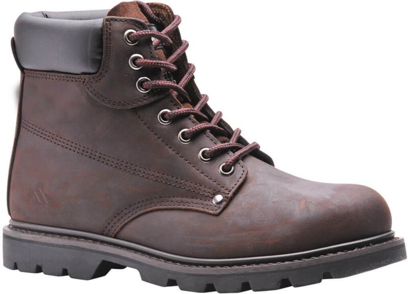 Hochsichere Sicherheitsstiefel, genäht, Flexi-Welt, SB HRO, braun, Größe 48