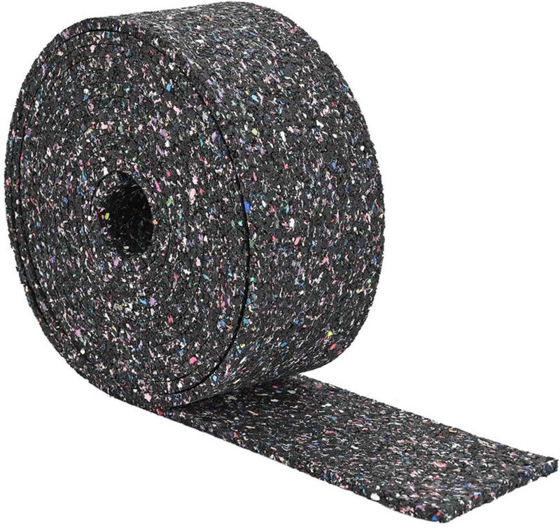 Gummiwalze Schwarz 500 x 10 x 0,3 cm Gummi vidaXL