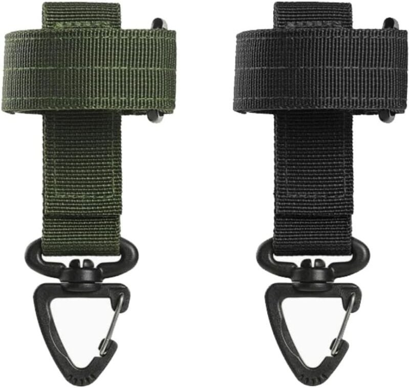 Stück Handschuhhalter, vielseitige taktische Handschuhe für den Outdoor-Einsatz, verstellbarer Handschuhhaken (Schwarz, ...