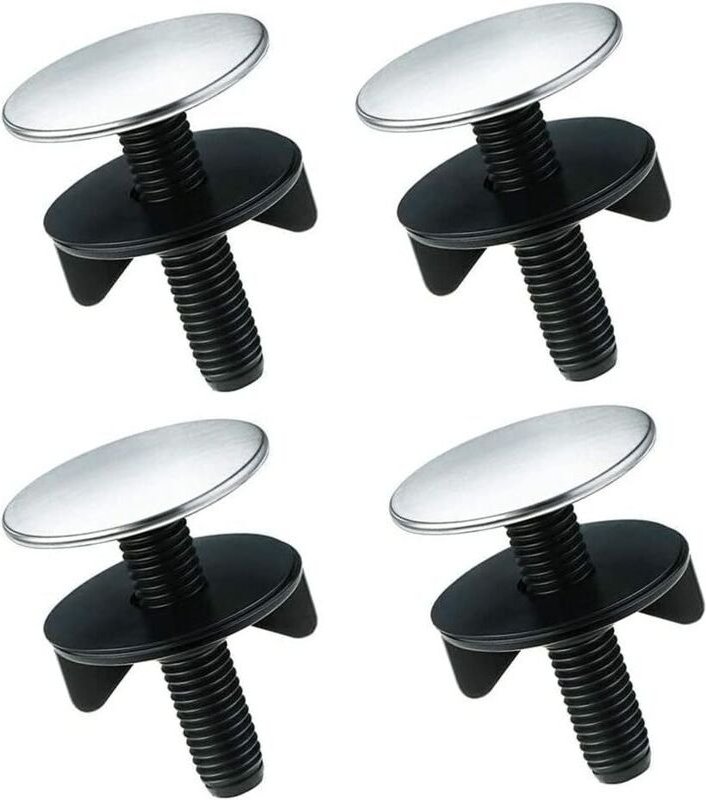 4-teiliges Set mit Wasserhahn-Abdeckkappen, Küchenarmatur-Abdeckkappen, Spülbecken-Abdeckkappen aus Edelstahl für Küchen...