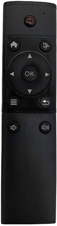 Trade Shop - Universal-TV-Fernbedienung Q-YK127 für Smart TV Android-TV-Box mit drahtlosen USB-Empfänger -