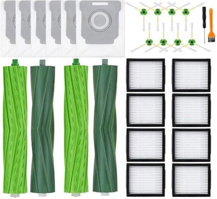 Ersatzteile Zubehör für I7+ I3+I4+ I6+ I8+ Saugroboter, Gummibürsten, Staubbeutel, Filter, Seitenbürsten