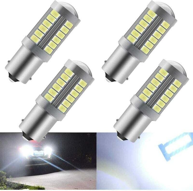 Weiße 1156 BA15S P21W 5630 33SMD LED-Blinkerlampen 900LM Superhelles Rückfahrlicht Bremslicht Nebelscheinwerfer Position...