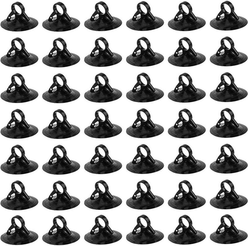 Sollbry - 60 Stück Kunststoff-Saugnapf, pvc ohne Haken, Saugnäpfe, Saugnäpfe für Auto, Saugnäpfe ohne Haken für Autofens...