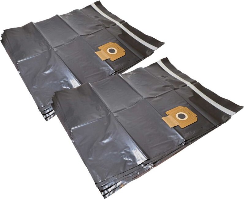 vhbw 10x Entsorgungsbeutel Ersatz für Flex ES-PP VC/E 35/45 VE10 für Staubsauger - 37,6cm x 24,4cm Grau