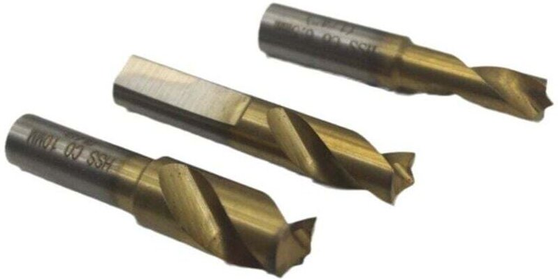 Set mit 3 Punktschweißbohrern 6,5 mm/8 mm/10 mm mit Zentrierspitze, Titan-Schneidkopf zum Entfernen von Punktschweißunge...