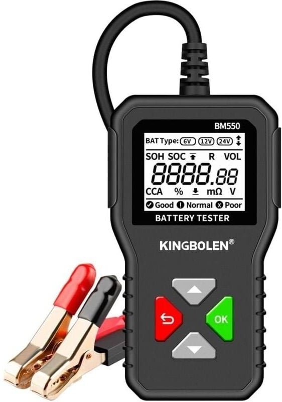 6V 12V 24V AUTO Batterie Tester BM550 Digital Analyzer für Auto Lkw Motorrad ATV Boot