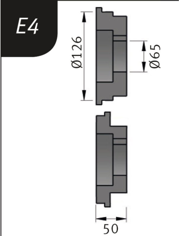 Metallkraft Biegerollensatz Typ E4, Ø 126 x 65 x 50 mm,, 3880724