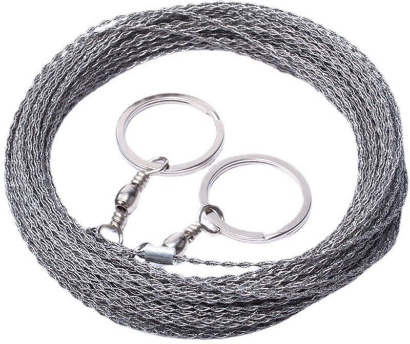 10 Meter lange Außenseilsäge, Seilsägen-Überlebensseil, verdicktes Edelstahl-Seil zum Schneiden von Kettensägedraht